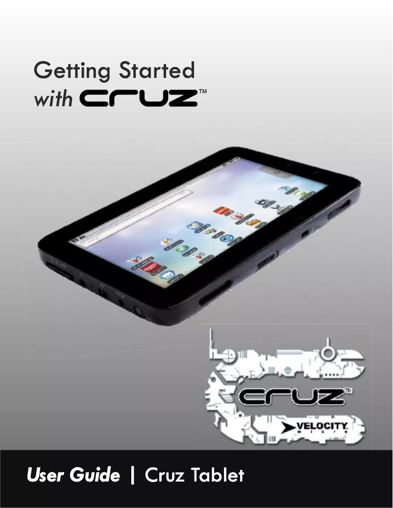 Page n°1 - Manuel utilisateur Velocity Micro Cruz Tablet T104
