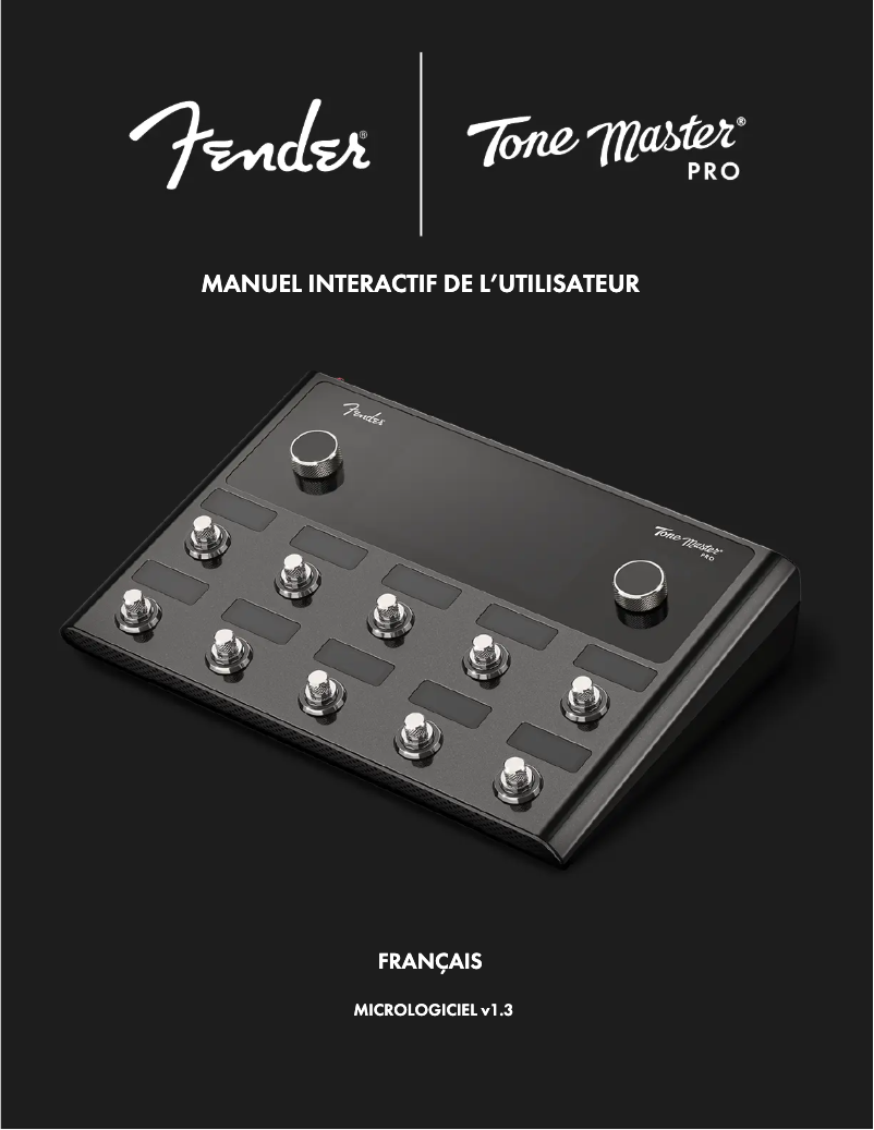 Página 1 del manual Manual de usuario Fender Tone Master