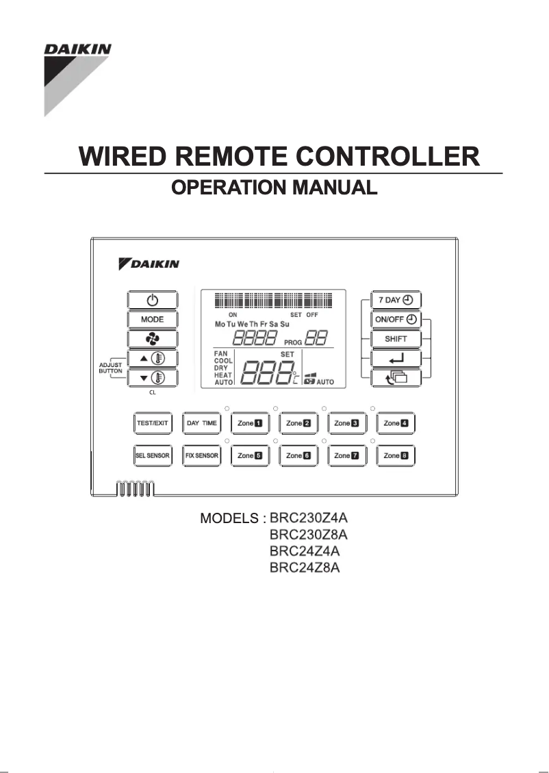 Página 1 del manual Manual de usuario Daikin BRC24Z8A