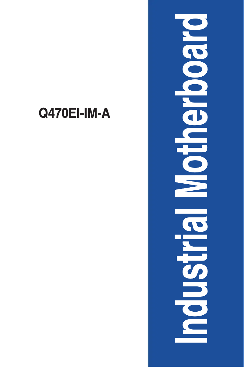 Image de la première page du manuel de l'appareil Q470EI-IM-A