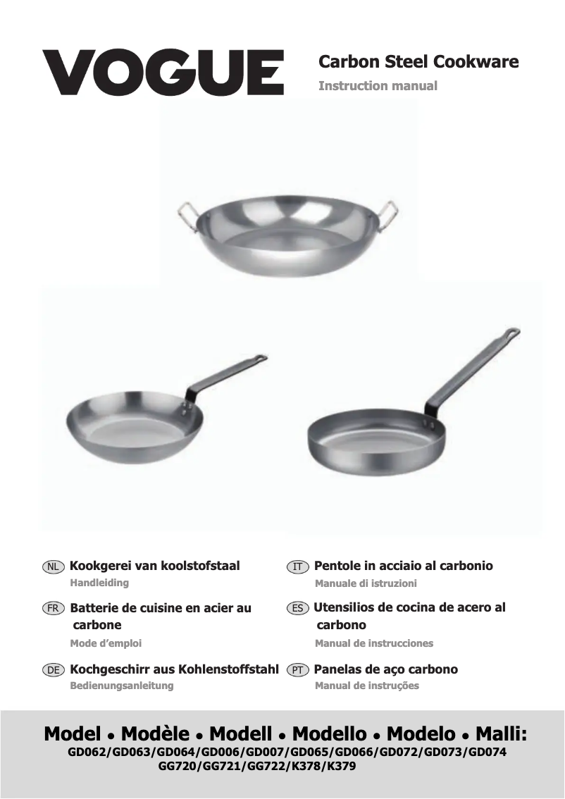 Image de la première page du manuel de l'appareil GD063