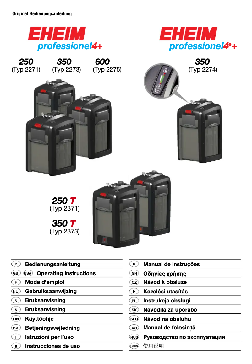Image de la première page du manuel de l'appareil Professionel 4+ 350T