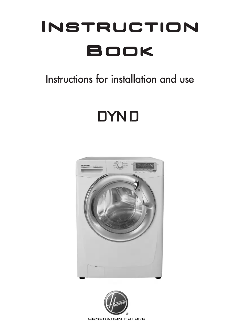 Page n°1 - Manuel utilisateur Hoover DYN 9144D2X/1