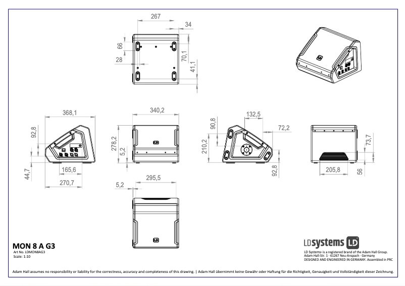 Image de la première page du manuel de l'appareil MON 8 A G3
