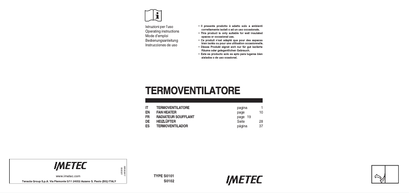 Page 1 de la notice Manuel utilisateur Imetec Silent Power Pure