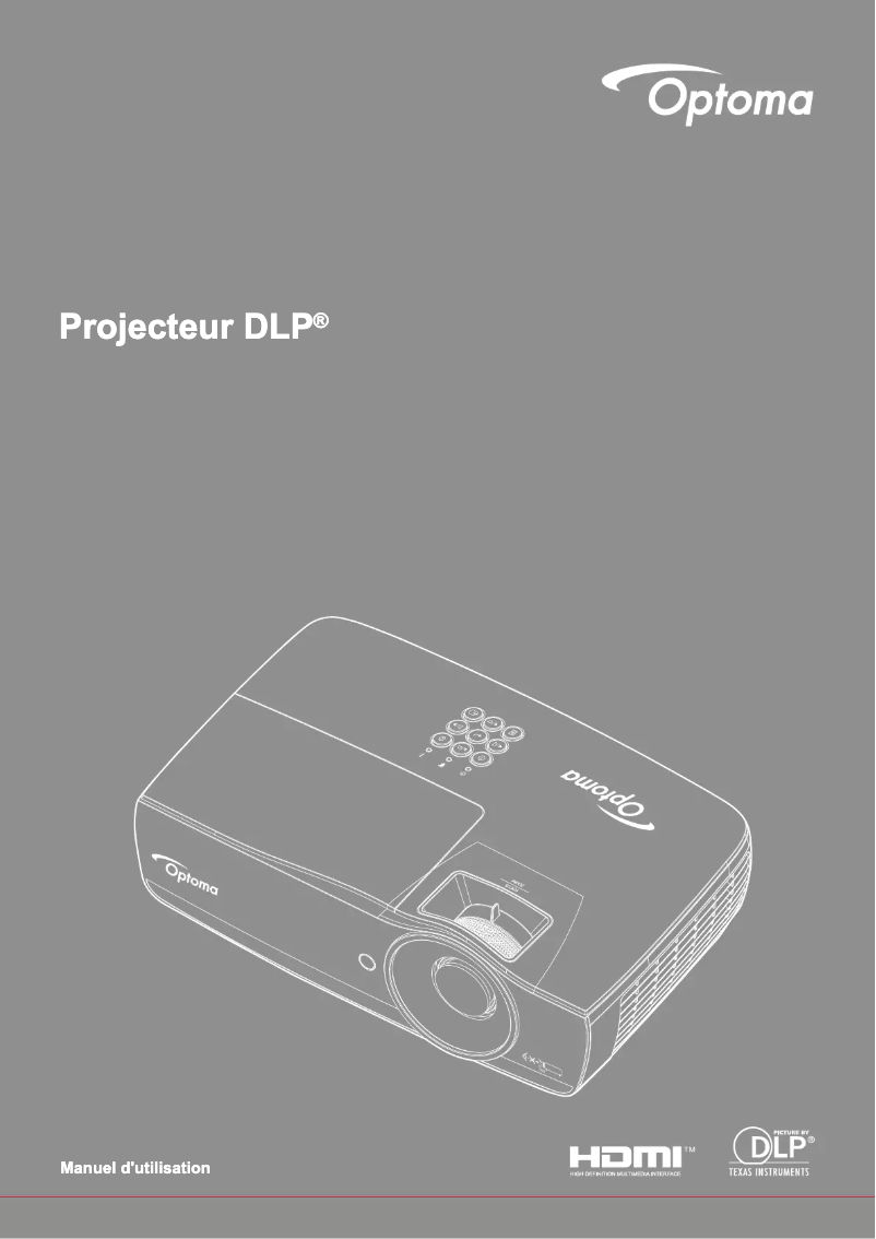 Page n°1 - Manuel utilisateur Optoma EH470