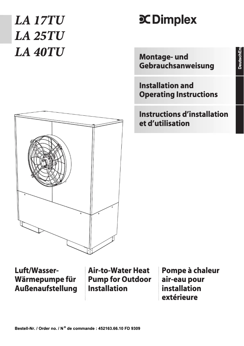 Image de la première page du manuel de l'appareil LA40TU