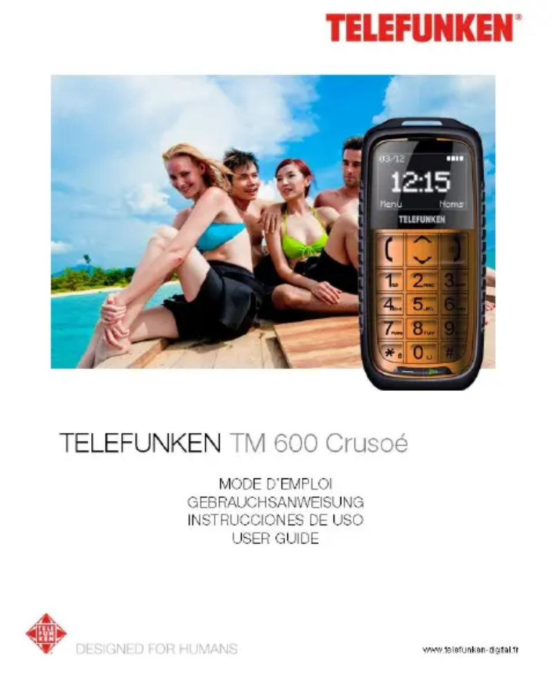 Page 1 de la notice Manuel utilisateur Telefunken TM 600 Crusoe