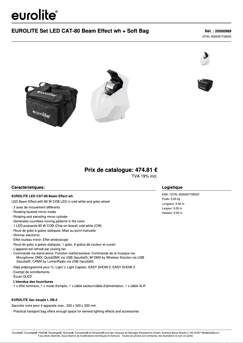 Image de la première page du manuel de l'appareil CAT-80