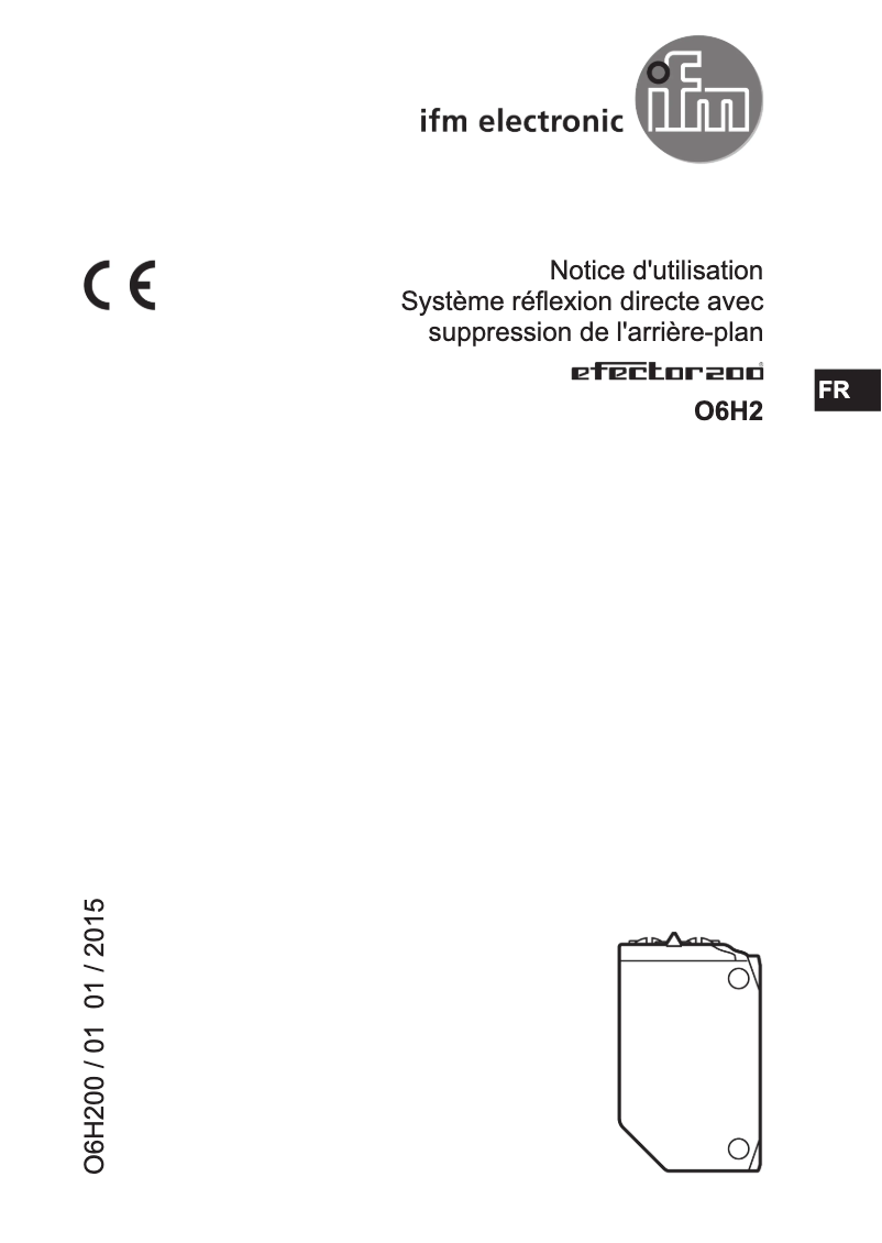 Image de la première page du manuel de l'appareil O6H213