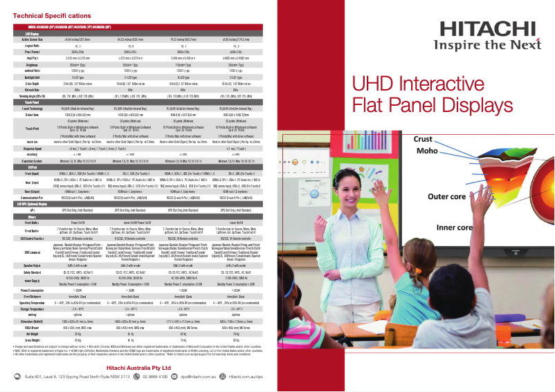 Page n°1 - Brochure Hitachi HILS75205