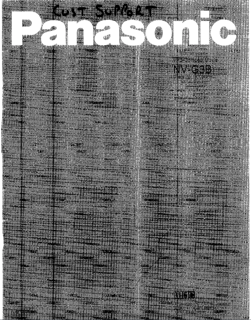 Image de la première page du manuel de l'appareil NV-G3B