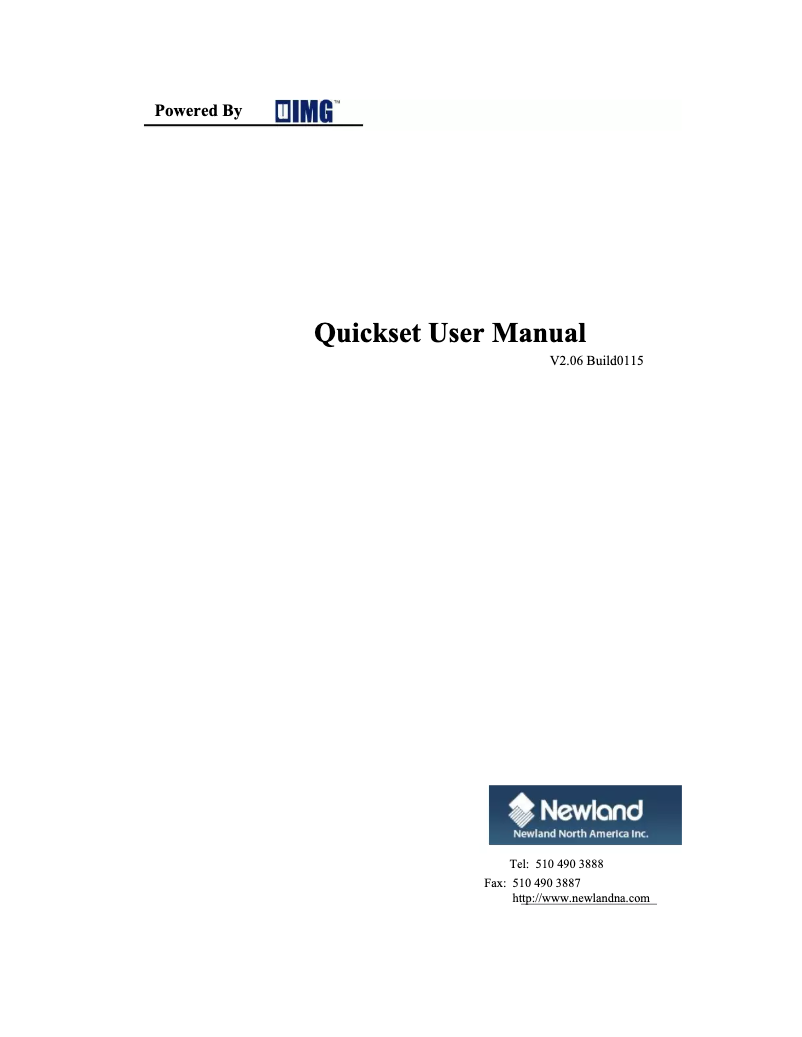 Página 1 del manual Manual de usuario Newland EM3000