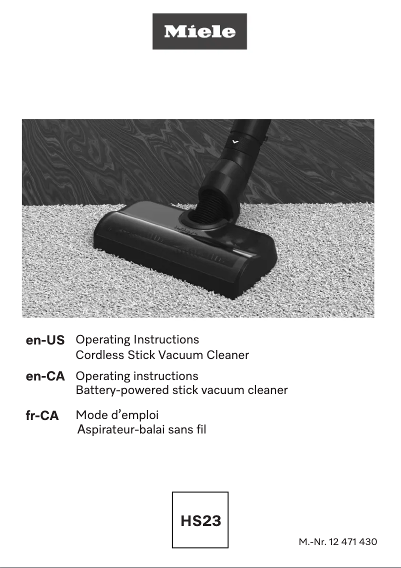 Page n°1 - Guide d'installation Miele Duoflex HX1 Extra