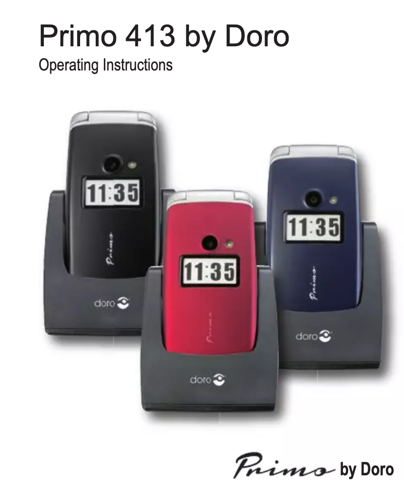 Página 1 del manual Manual de usuario Doro Primo 413