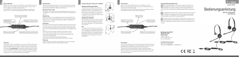 Image de la première page du manuel de l'appareil SoundPro 430 UC Mono