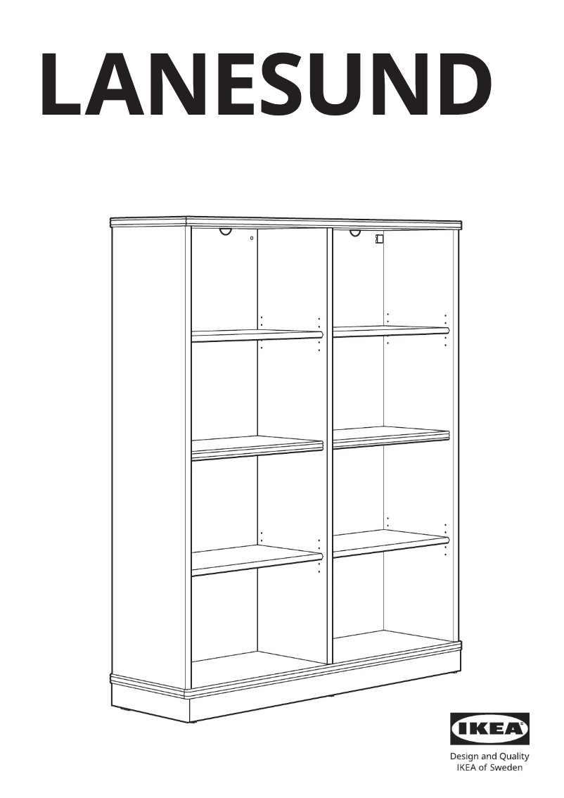 Page 1 de la notice Manuel utilisateur Ikea LANESUND 204.348.27