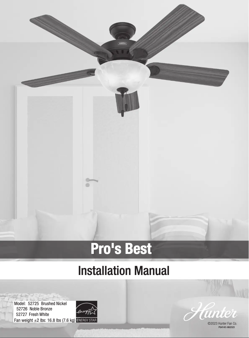 Page 1 de la notice Manuel utilisateur Hunter Pro's Best