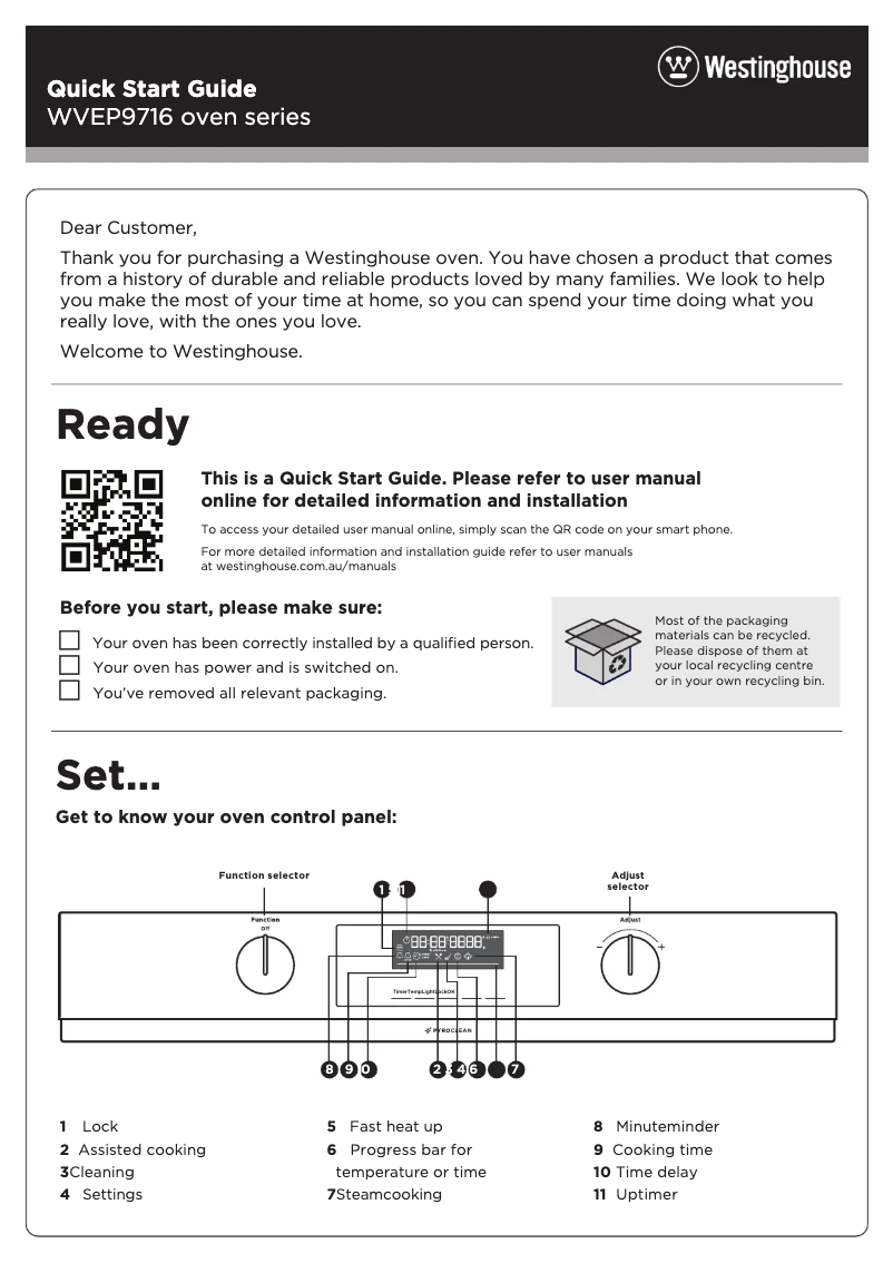 Image de la première page du manuel de l'appareil WVEP9716SD