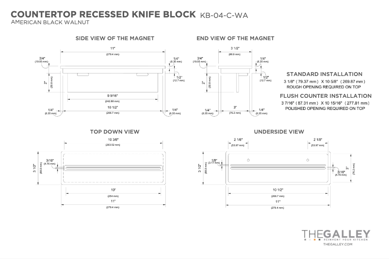 Página 1 del manual Manual de usuario The Galley KB-04-C-WA