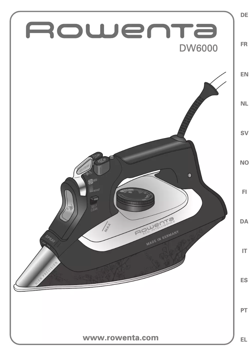 Página 1 del manual Manual de usuario Rowenta ECO Intelligence DW6010D1