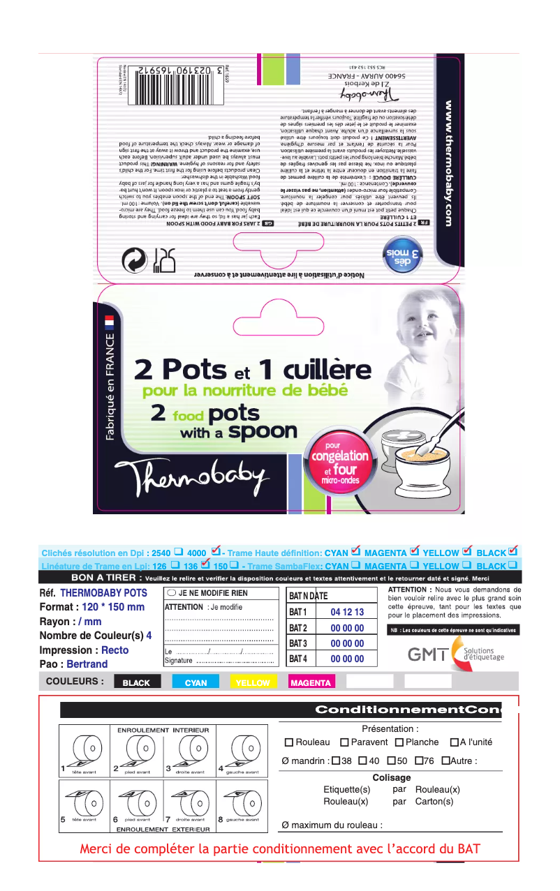 Page 1 de la notice Manuel utilisateur Thermobaby 2165991