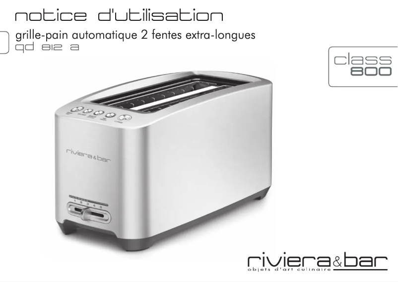 Página 1 del manual Manual de usuario Riviera & Bar QD812A