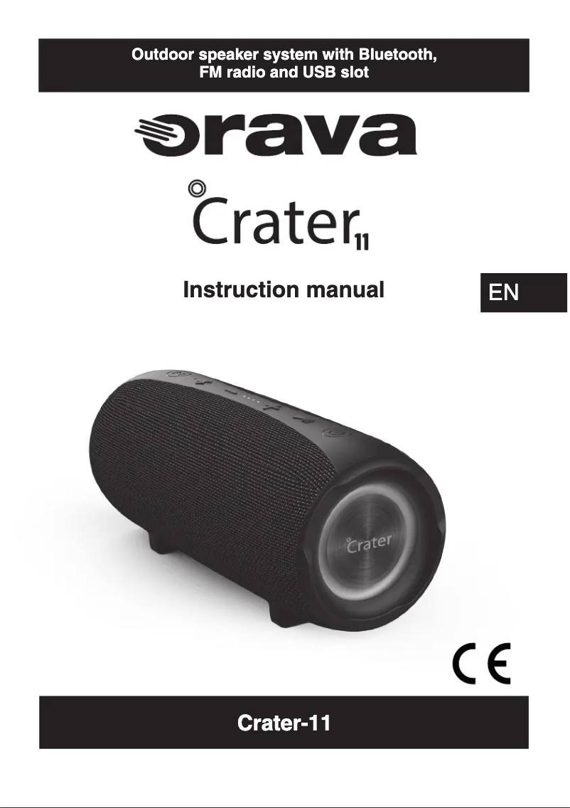 Page 1 de la notice Manuel utilisateur Orava Crater 11