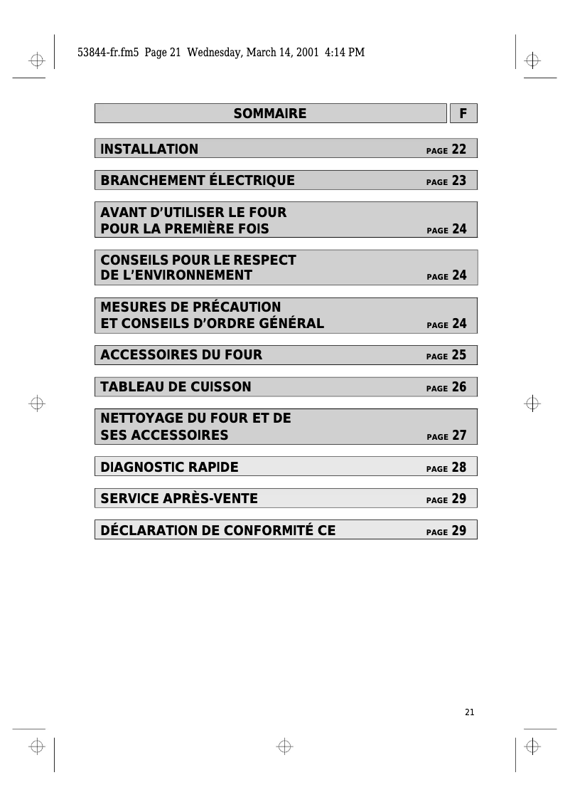 Page 1 de la notice Manuel utilisateur Ignis AKL 823