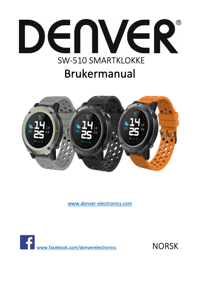 Image de la première page du manuel de l'appareil SW-510