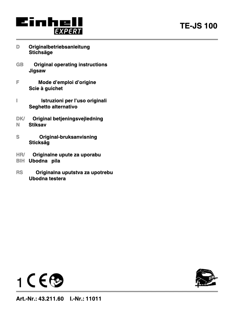 Imagen de la primera página del manual del dispositivo TE-JS 100