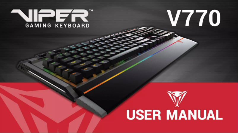 Image de la première page du manuel de l'appareil Viper V770