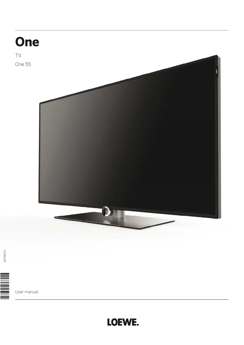 Page n°1 - Manuel utilisateur Loewe One 40