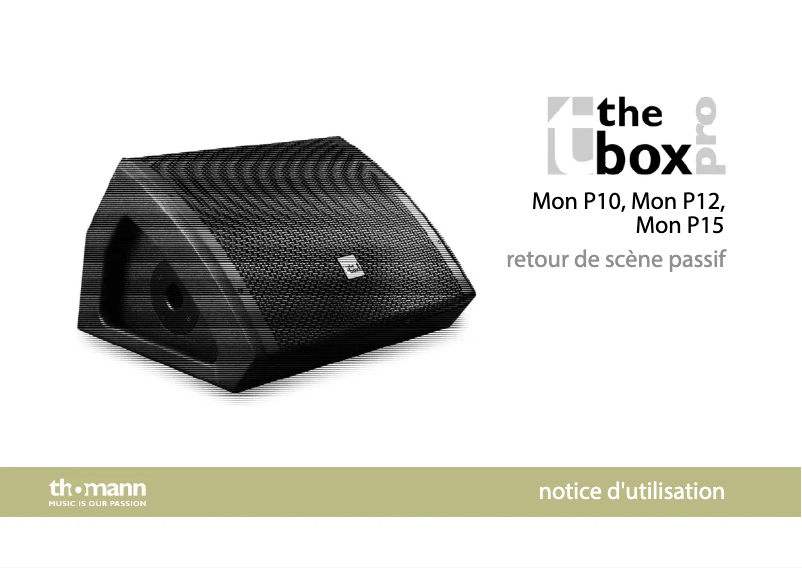 Image de la première page du manuel de l'appareil Mon P15