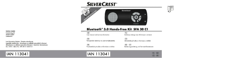 Página 1 del manual Manual de usuario SilverCrest SFA 30 B1