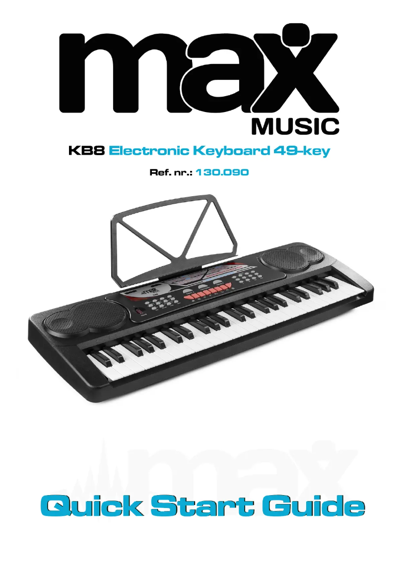 Page 1 de la notice Guide de démarrage rapide MAX KB8