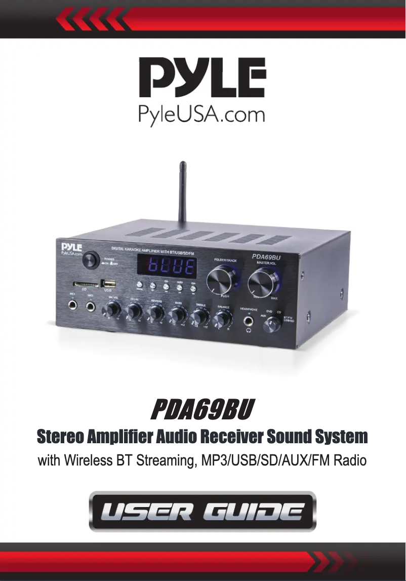 Page 1 de la notice Manuel utilisateur Pyle PDA69BU