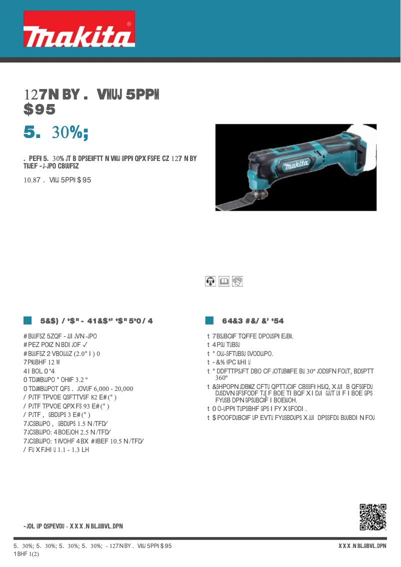 Image de la première page du manuel de l'appareil TM30DZ