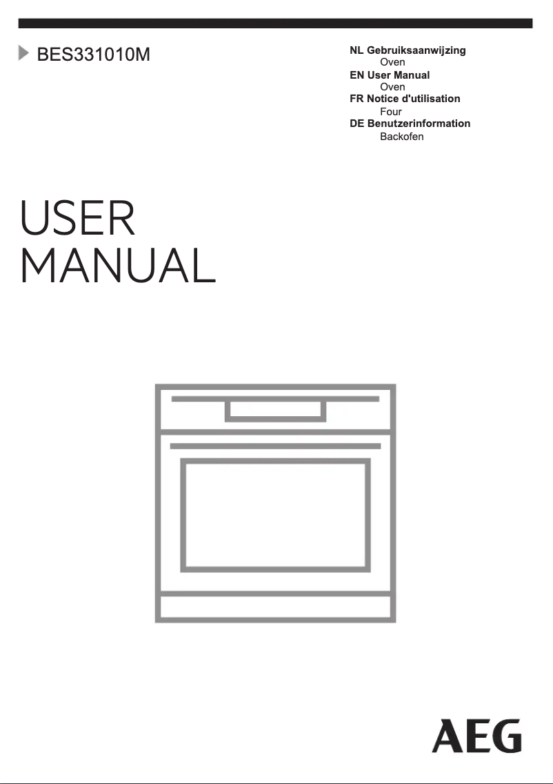 Page n°1 - Manuel utilisateur AEG BES331010M