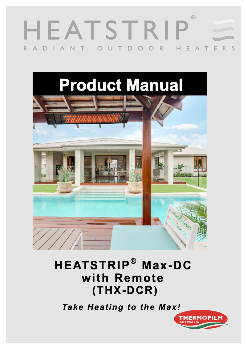 Image de la première page du manuel de l'appareil THX2400DCR