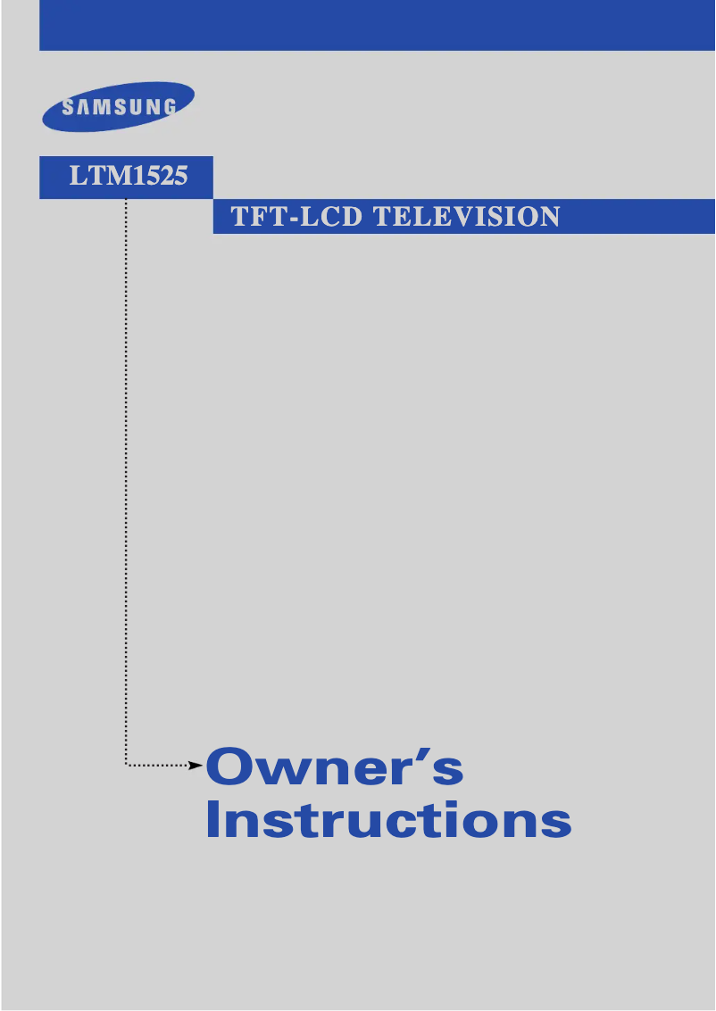 Page n°1 - Manuel utilisateur Samsung LTM1525