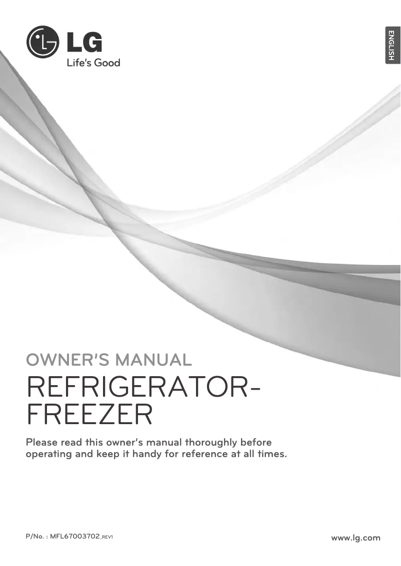 Page 1 de la notice Manuel utilisateur LG GB7138AEVW1