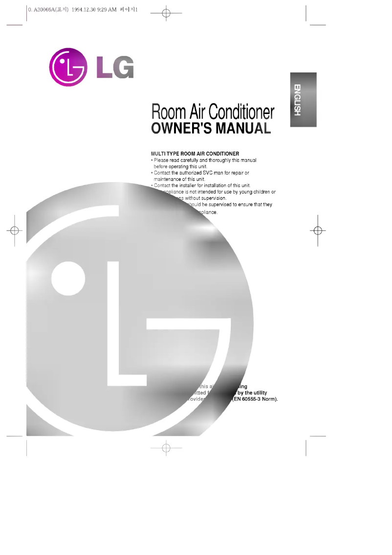 Page 1 de la notice Manuel utilisateur LG LMN1963H2L