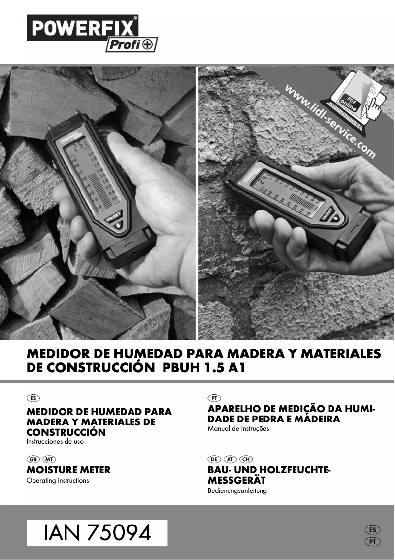 Página 1 del manual Manual de usuario Powerfix PBUH 1.5 A1