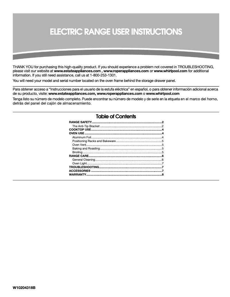 Page 1 de la notice Manuel utilisateur Estate TEP315VQ