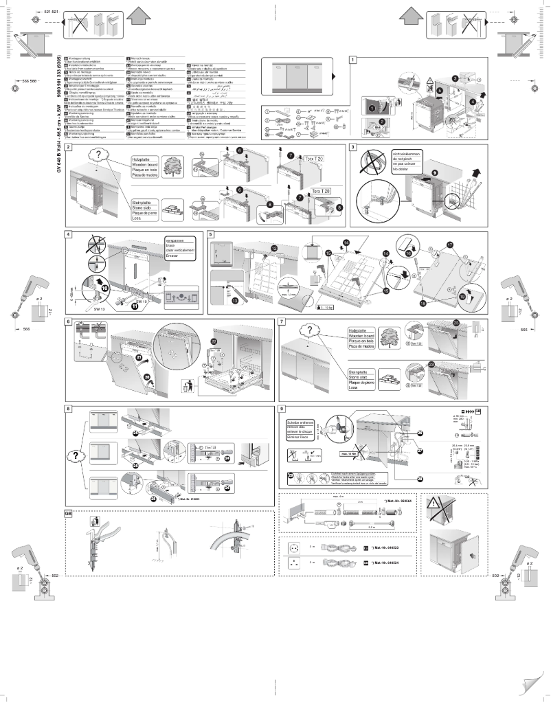 Page 1 de la notice Guide d'installation Siemens SX63D001EU