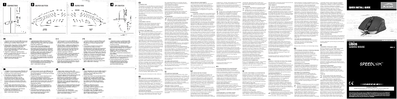Page 1 de la notice Manuel utilisateur Speed-Link Ledosu Gaming