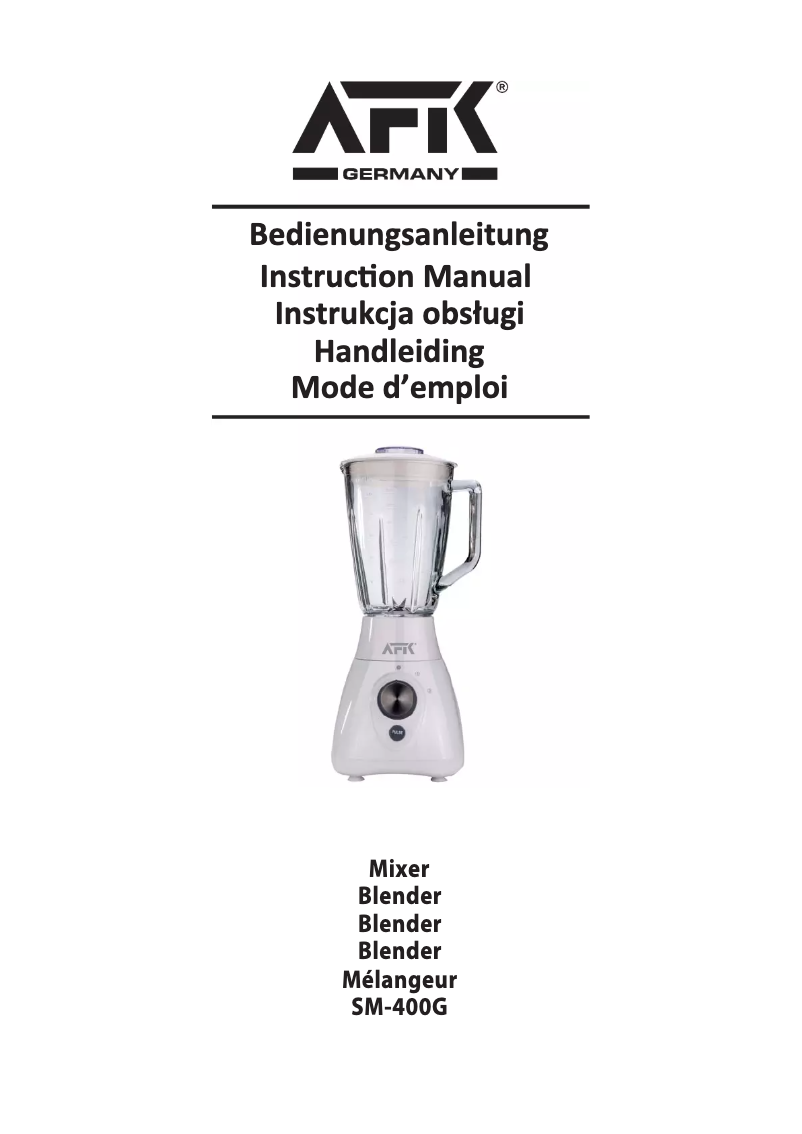 Image de la première page du manuel de l'appareil SM-400G