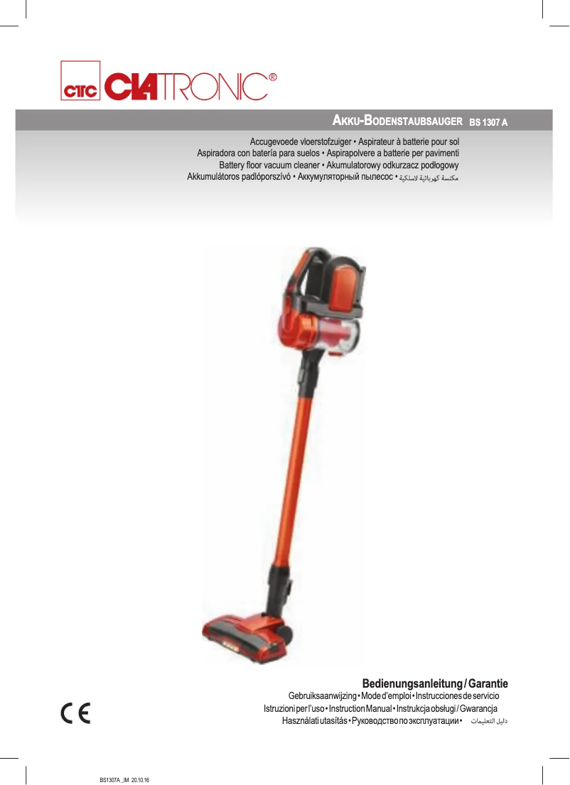 Página 1 del manual Manual de usuario Clatronic BS 1307 A