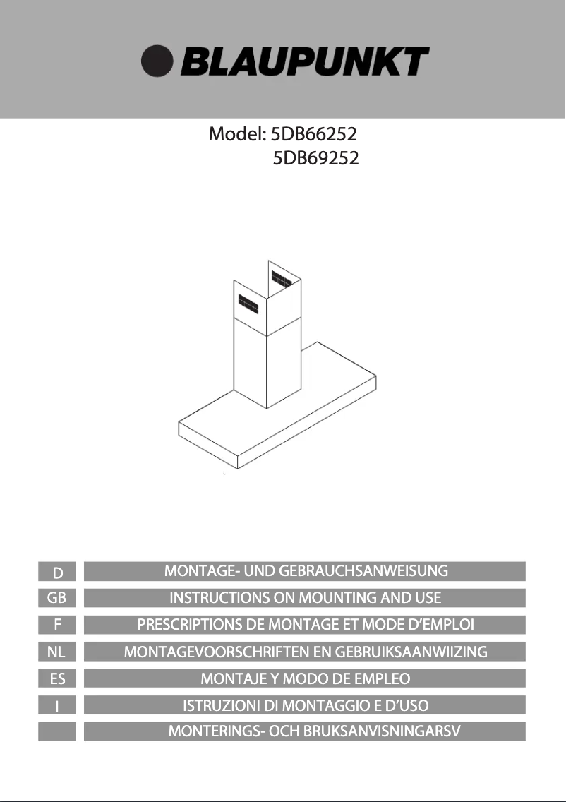 Page n°1 - Manuel utilisateur Blaupunkt 5DB66252